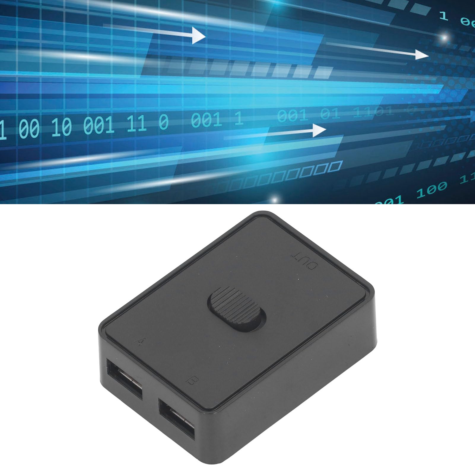 Commutateur USB 1 en 2 Sorties USB 2.0, Sélecteur Bidirectionnel 1 en 2 Sorties ou 2 en 1 Sortie, Commutateur USB pour Imprimante, Scanner, Clavier
