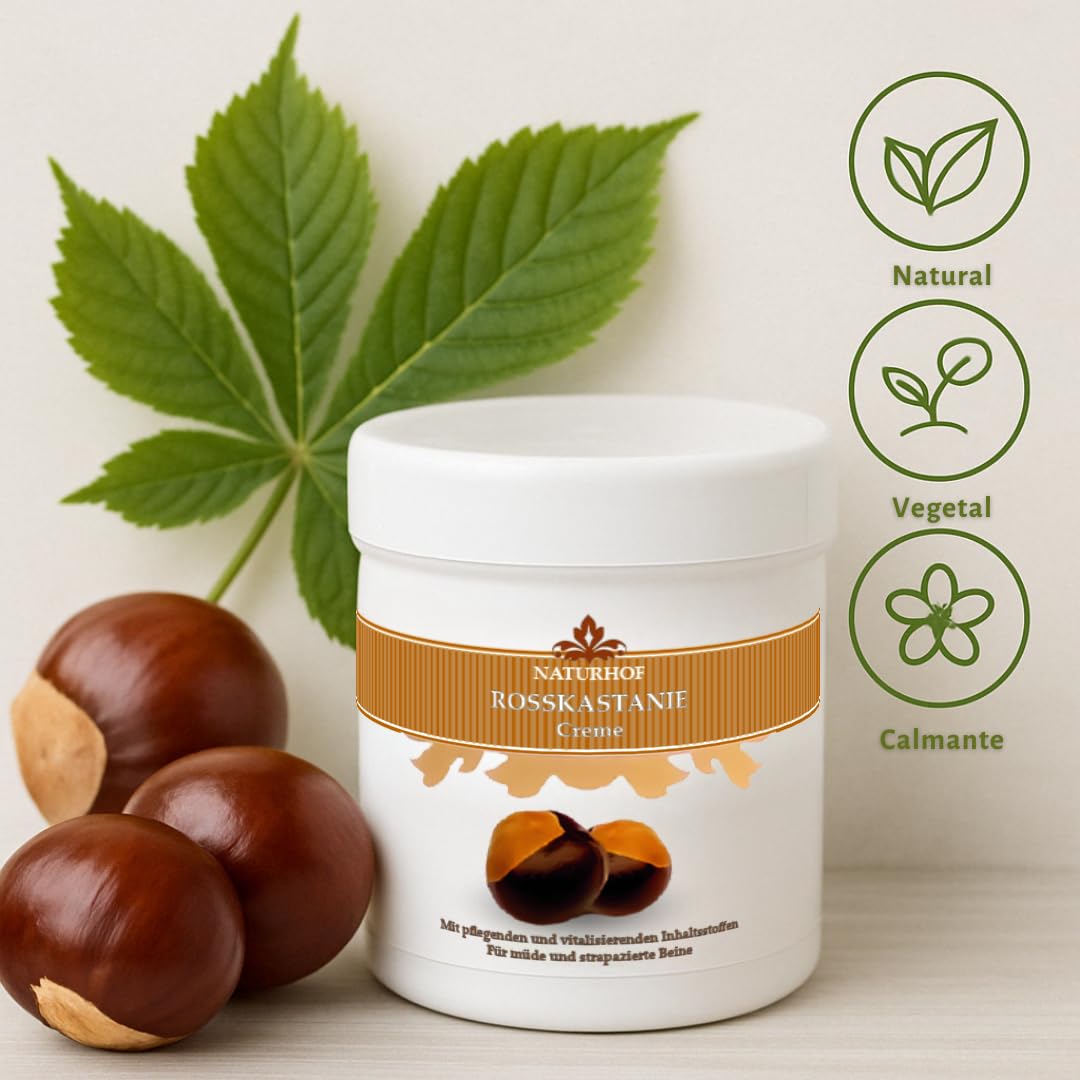 Crema castaño de indias 250ml, formula mejorada | Crema circulación piernas cansadas | Unguento para hemorroides | Especial para evitar varices y arañas en las piernas | Uso Topico.