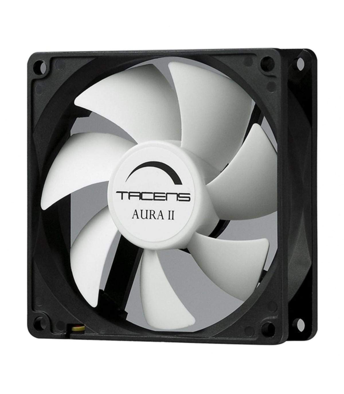 Tacens 3AURAII12, Ventilador Ordenador 12 cm, Ultrasilencioso, Antipolvo, Negro