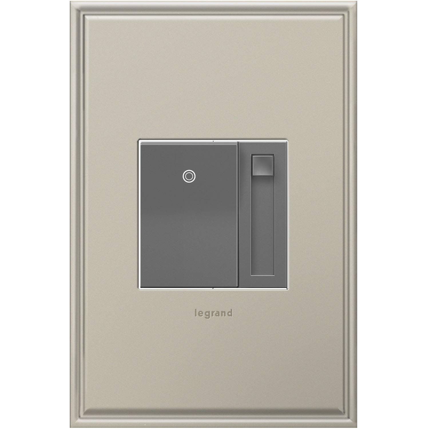 Legrand ADPD453LM2 Paddle Dimmer 450W für Kompakt-Leuchtstofflampe Magnesium Innenbeleuchtung Dimmer & Wandregler Dimmer