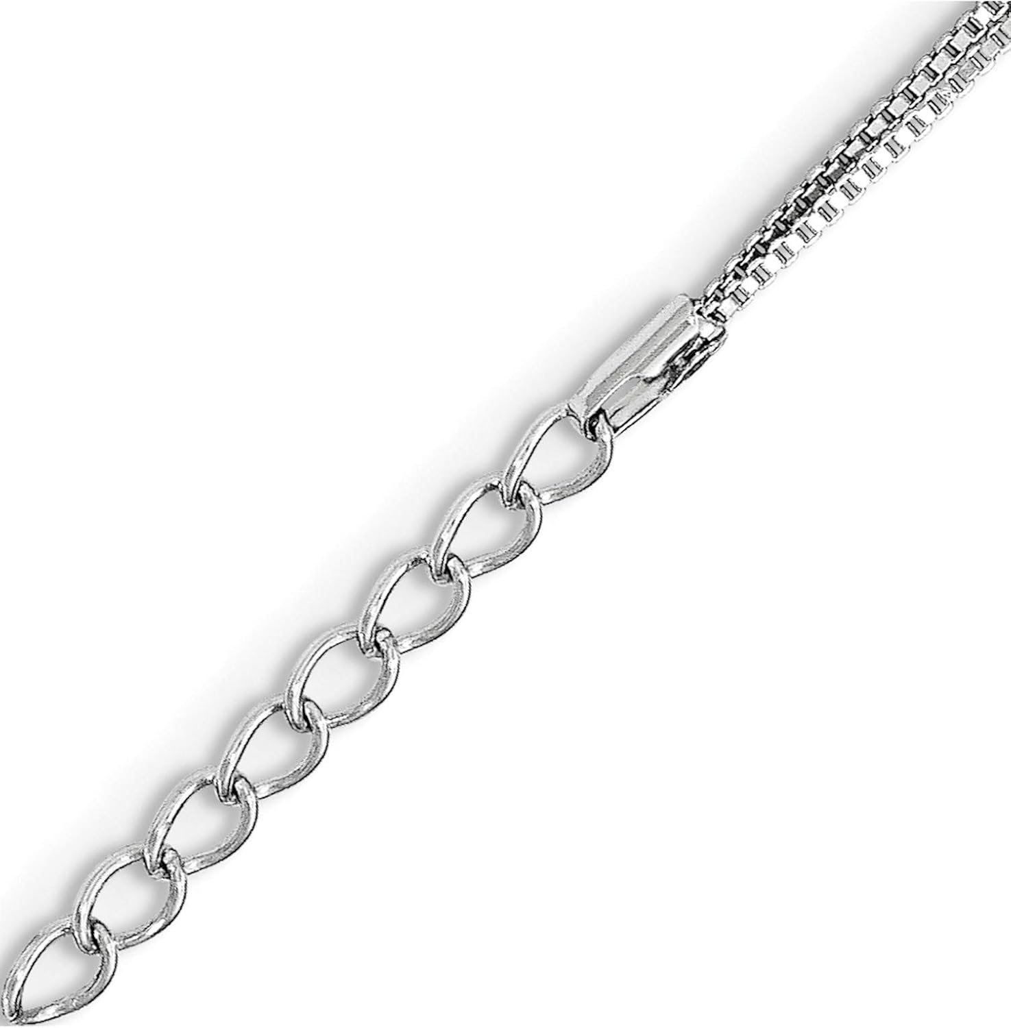 Sterling Silver Polished Cz Heart Bracelet (Length=7)