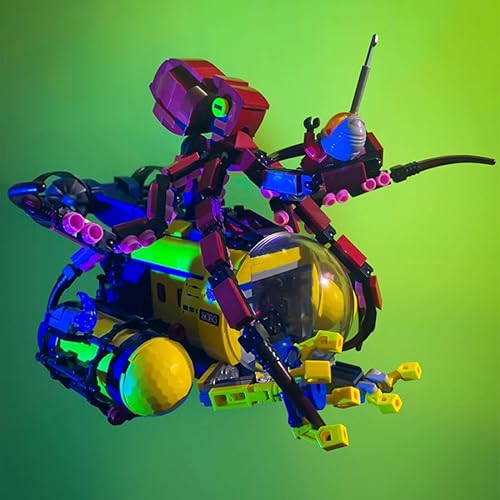 Miniatura 5 de Aetheria MOC - Juego de construcción de pulpo, criatura marina profunda, pulpo, bloques de construcción, adorno creativo, juguete para niños y