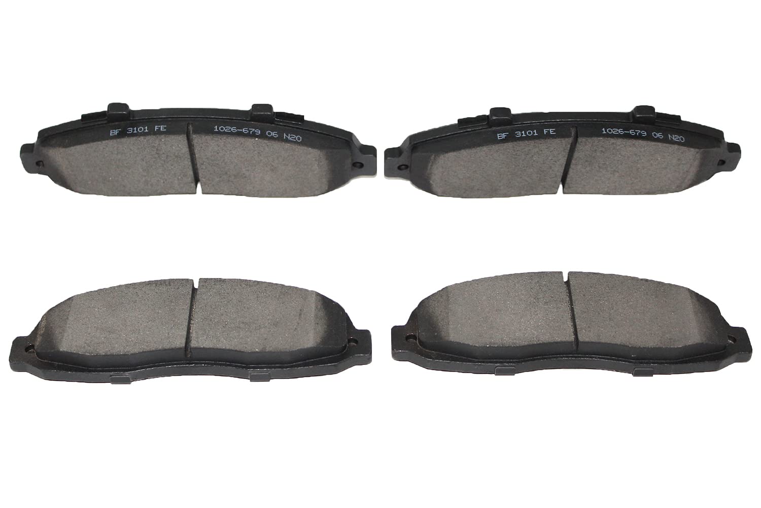 D679 Front Ceramic Brake Pads with Hardware Replacement For 1997-2001 2002 2003 Ford F150 Truck 00-07 F250, 2002 2003 Lincoln Blackwood