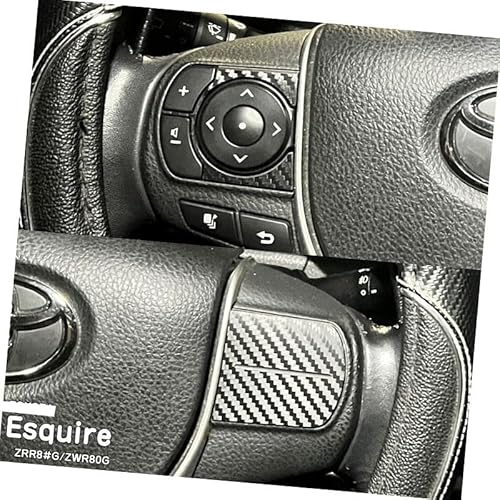 【松印】車種専用 インパネシート ステアリングスイッチ周囲 エスクァイア ZRR80 ZRR85 ZWR80 【プレミアムカラー:カーボンブラック】