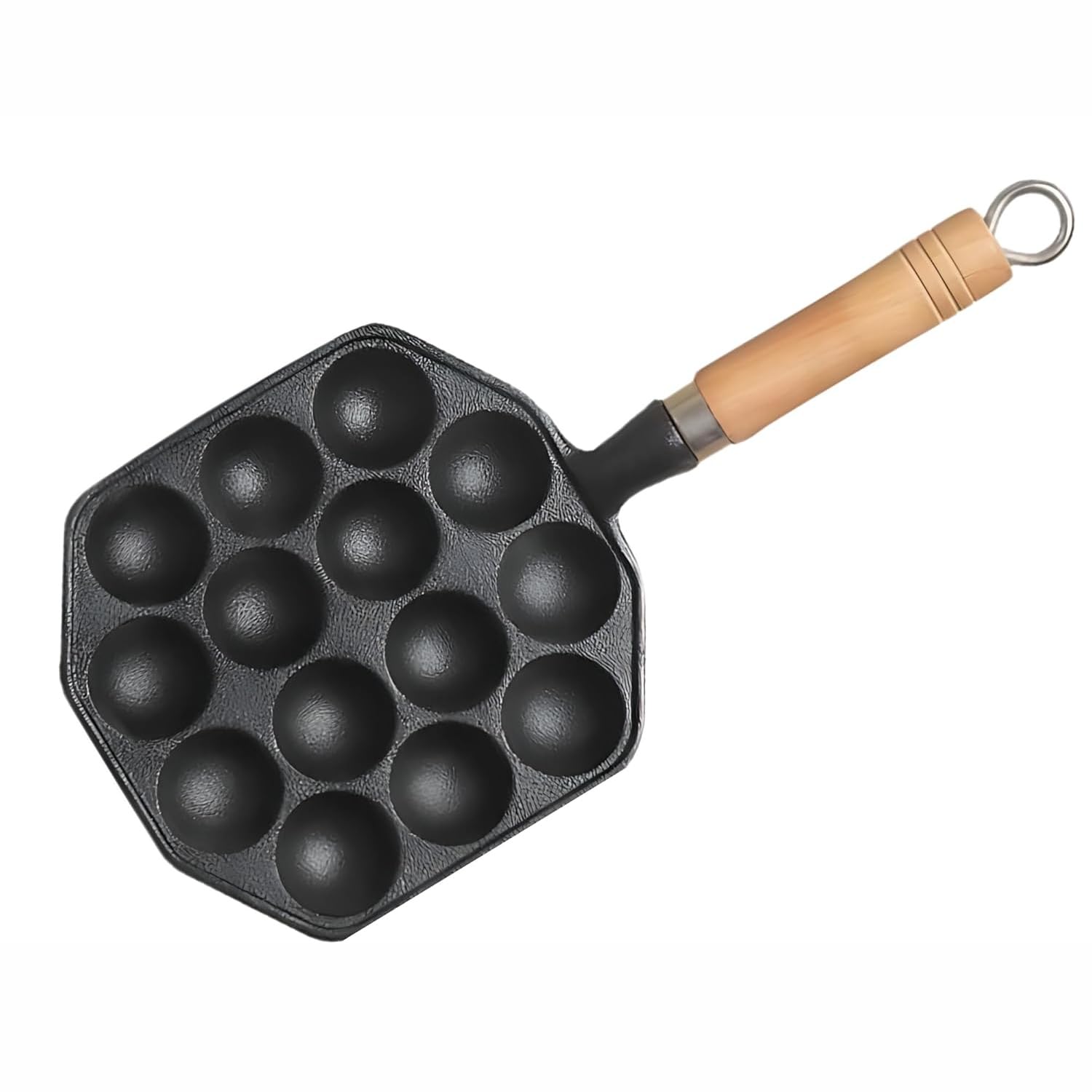 HomeEssentials Cast Iron Appe Pan - Non-Stick Appam Maker | Paniyaram Pan with Wood Handle | Cast Iron Appe Maker with Wooden Handle | 34 cm | Ideal for Gas, Induction, Electric Stoves (B0DB64NF7M) Amazon Price History, Amazon Price Tracker