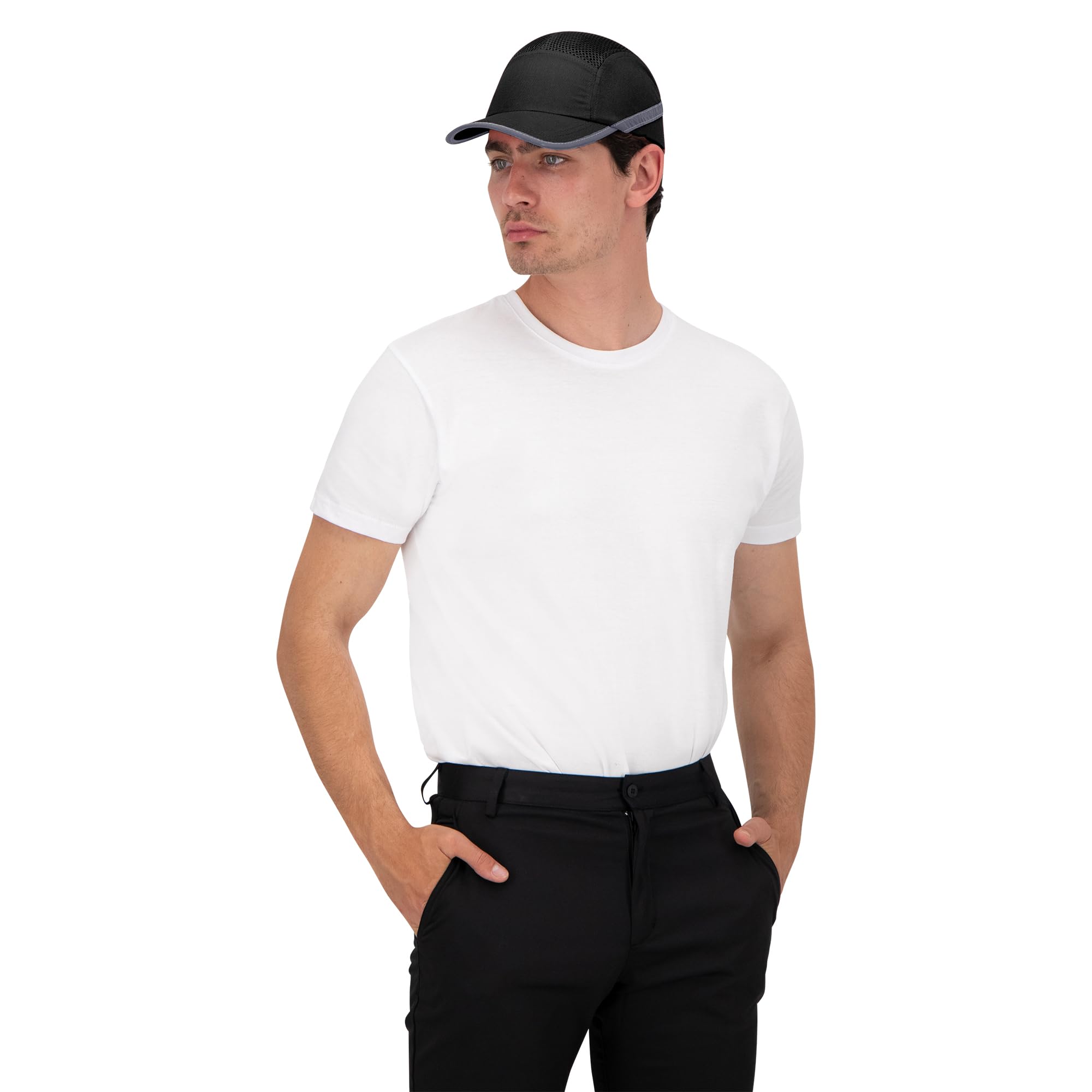BWOLF TRIVOR Casquette de Securite Casquette Securite Homme Casquette Coque Securite Casquette Rafraichissante ABS en 812 avec Bandes Réfléchissantes…