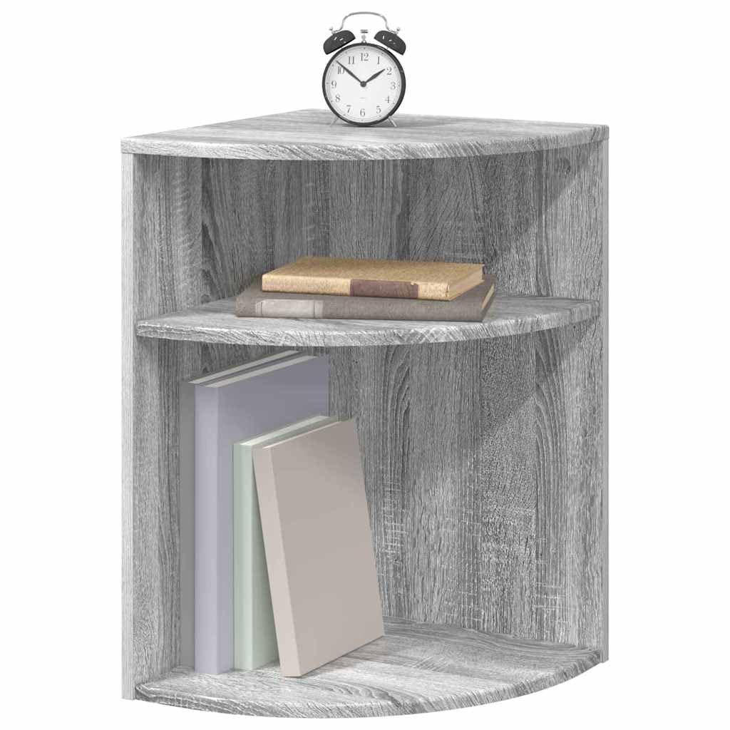 Mesa auxiliar moderna gris Sonoma 39,7 x 39,7 x 60 cm, mesa rectangular de madera de ingeniería con almacenamiento, ideal para salón, mandos a distancia y libros