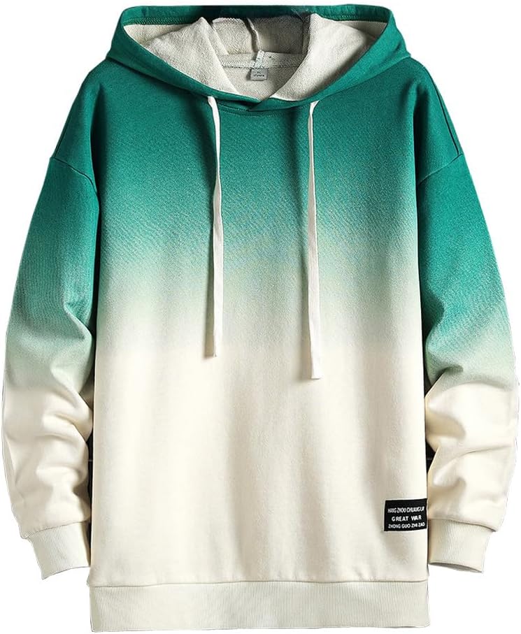 Amazon.co.jp: [FJLTDCP] グラデーション パーカー メンズ 秋服