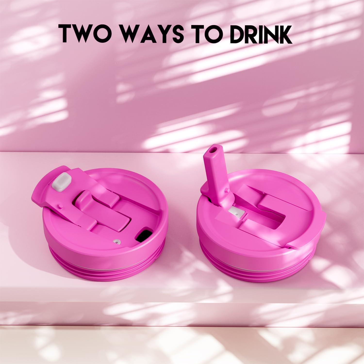 Meoky 32 oz Tumbler with Handle and Flip Straw, 100% Leakproof Tumbler with Lid and Straw, Stainless Steel Insulated Cup, Cupholder Friendly, Keeps Cold for 24 Hours (Carnival) - Image 5