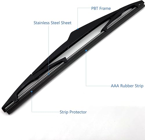 Miniatura 4 de Juego de limpiaparabrisas trasero de repuesto para Hyundai Tucson 2010-2015 Kia Sportage 2011-2016, juego de brazo y limpiaparabrisas trasero