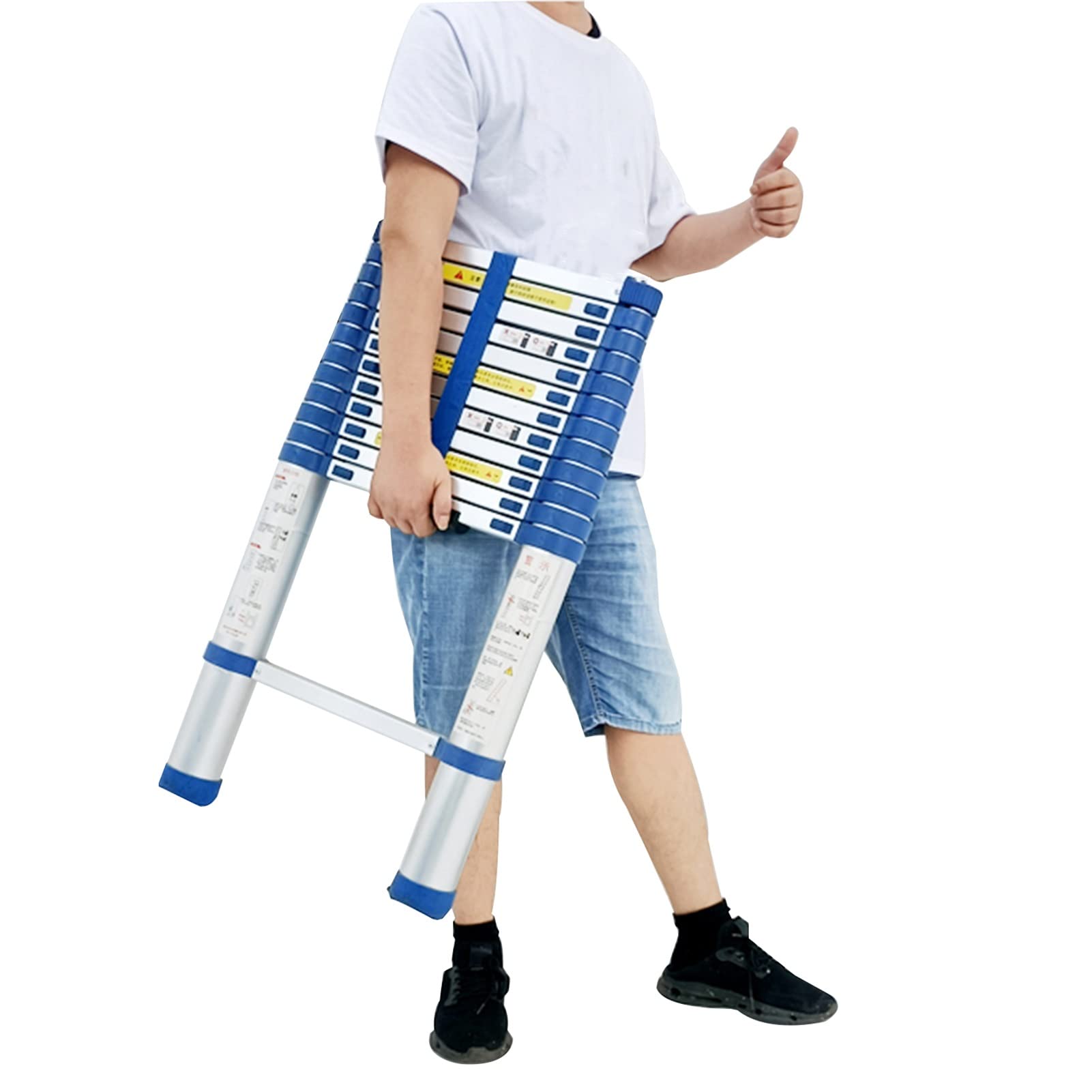 Buy Telescopic Ladder Extra Long Retraction Collapsible Ladder
