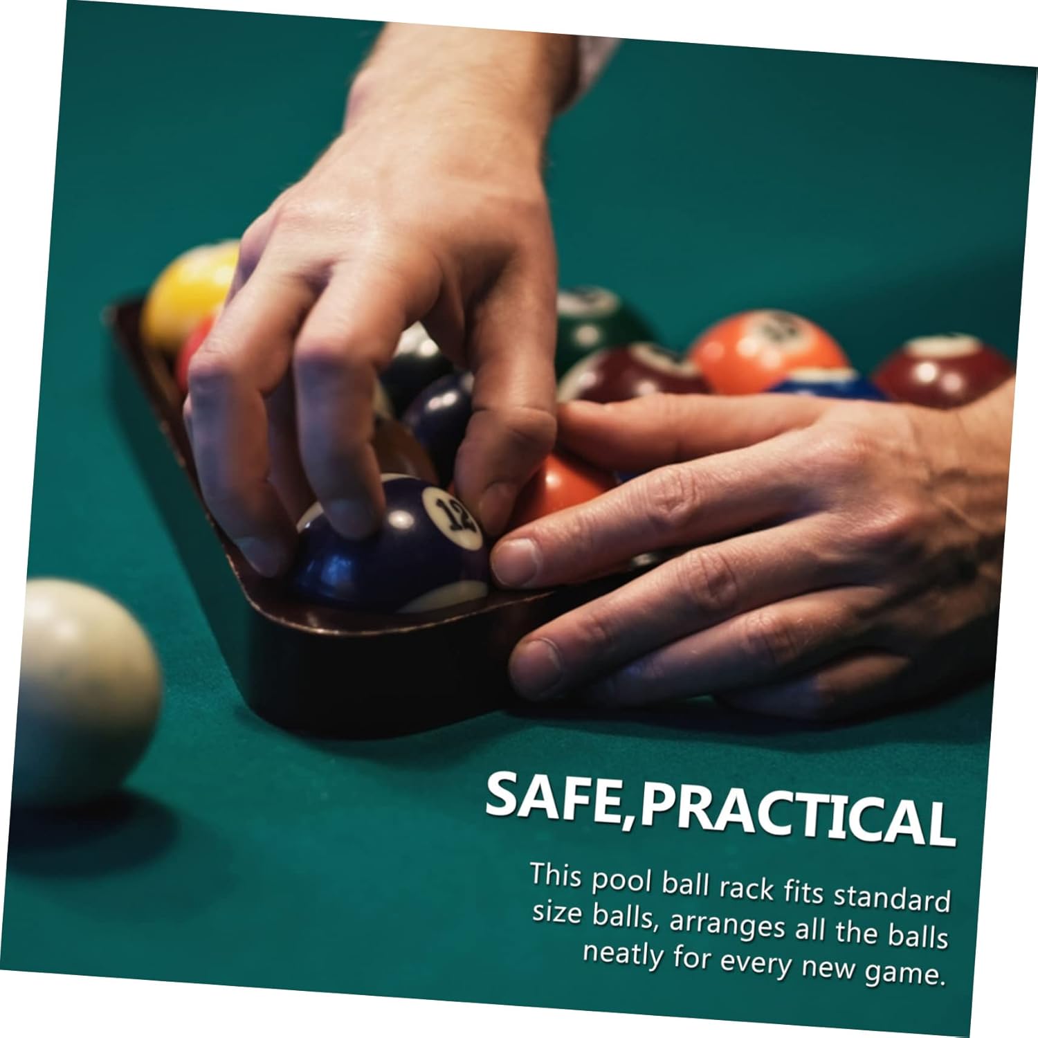 3sets 2pcs Pool Ball Rack Triangle Billiard Rack for Organization for Home Pool Tables Game Rooms and Clubs Essential Billiard Accessory 2pcs*3