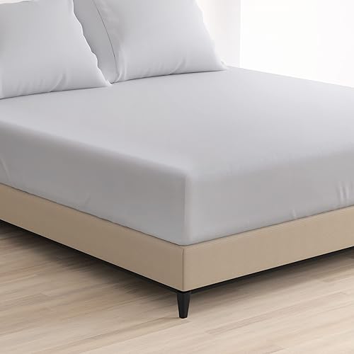 Cosy House Collection Sábana bajera ajustable de la serie 1500  Sábana bajera de bolsillo profundo  Ultra suave, fresca y transpirable, resistente a