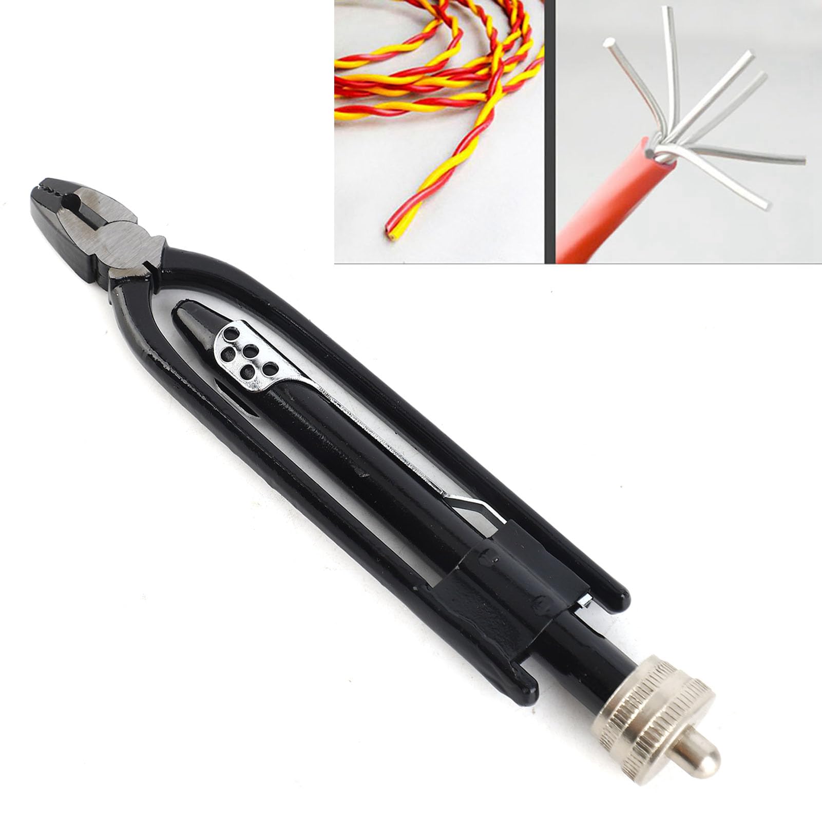 Pince Torsadée pour Fil, Pince Coupante de Fil 6" Professionnelle Pince Torsadée Réversible pour Fil Pince à Freiner Pince de Torsion en Acier Pince à Torsader