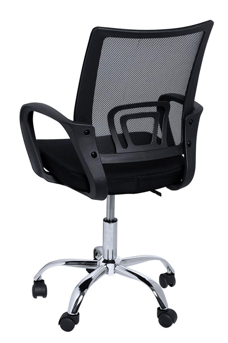 Regalos Miguel - Silla de Oficina Negra Midi Pro - Máxima Ergonomía - Ideal para Escritorio y Gaming