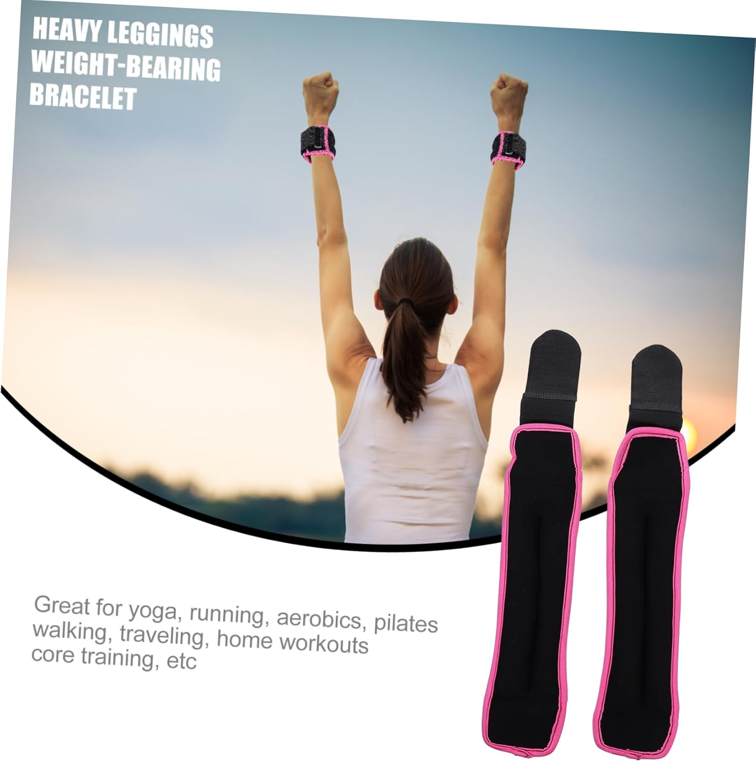 BESPORTBLE 2pcs Weight-bearing Leg Bands for Running and Workouts Each Ankle Weights for Strength Training Suitable for Men Women and Boys and Girls