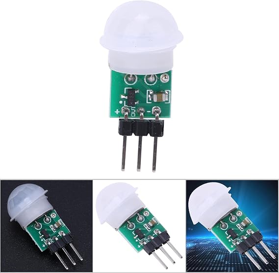 AM312 Mini Human Sensor Module, HCSR312 Pyroelectric Infrared PIR Motion Automatic Detector DC 2.7 to 12V with 10pin Body Manual Motion Infrared IR Detector