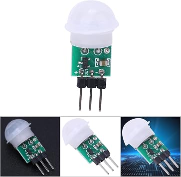 AM312 Mini Human Sensor Module, HCSR312 Pyroelectric Infrared PIR Motion Automatic Detector DC 2.7 to 12V with 10pin Body Manual Motion Infrared IR Detector