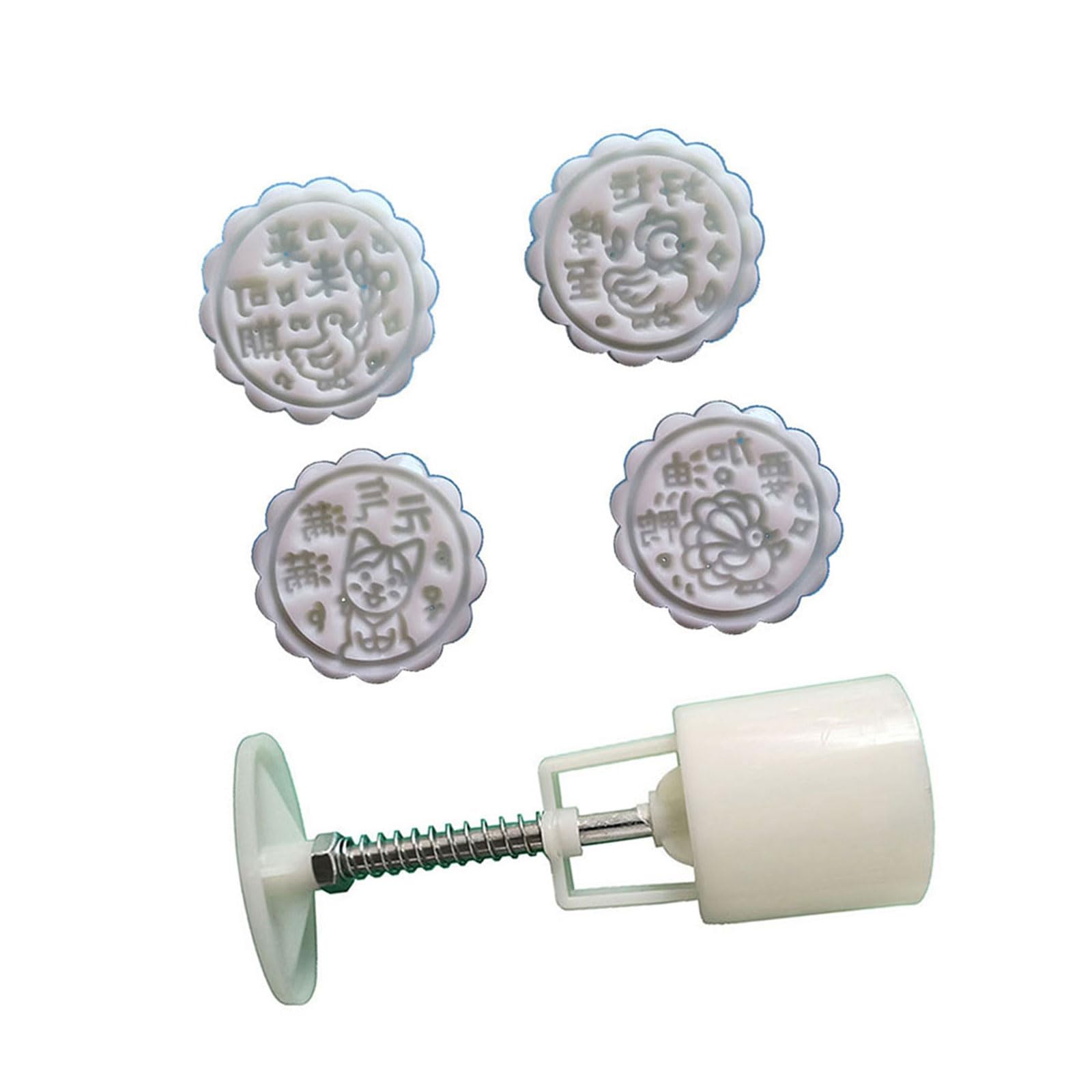 Maxtonser ABS Chinese New Year Pastries Mold Hand Pressed Cakes Mold Festival Bean Pastes Cake Mould for Cooking Love