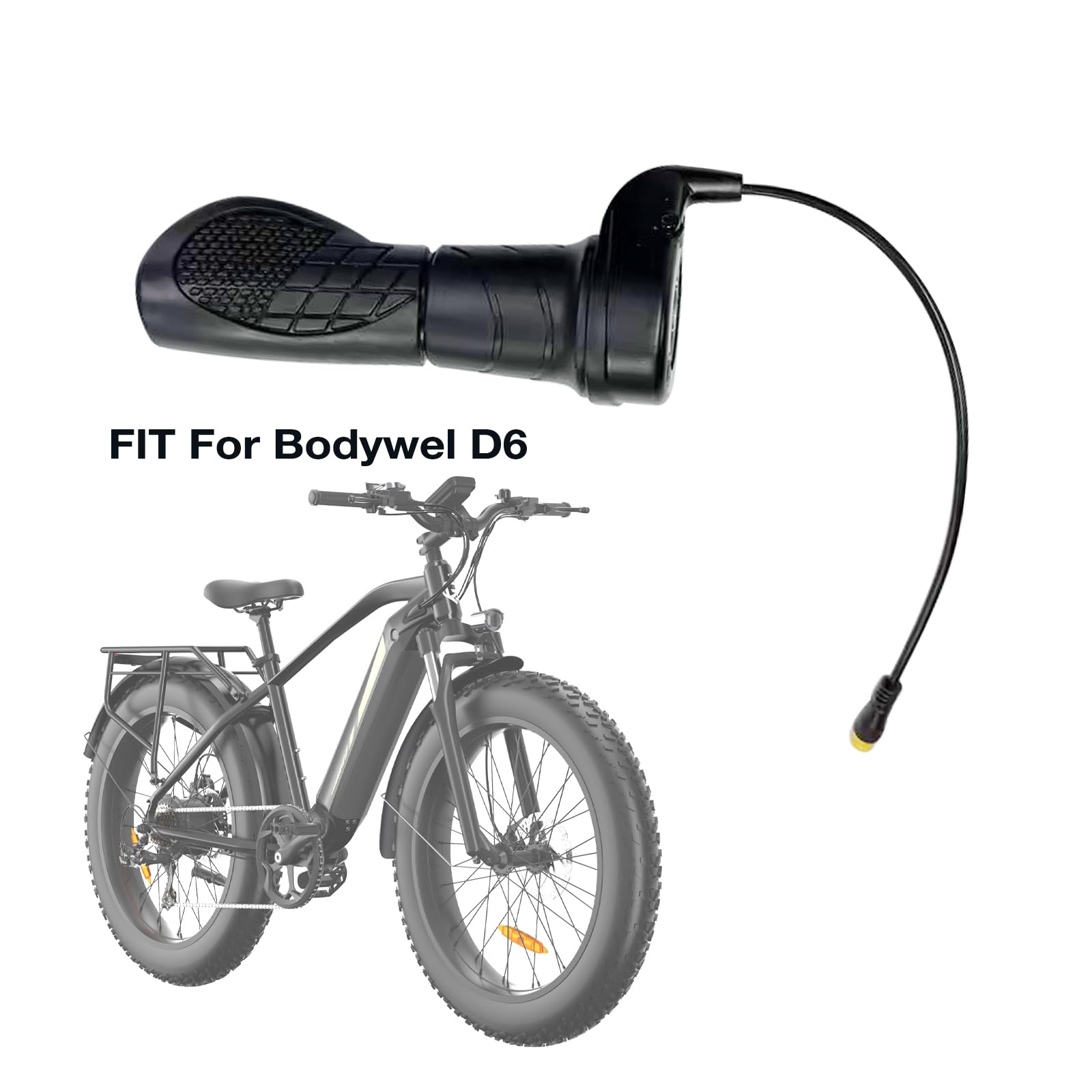 Bodywel Acceleratore a manopola girevole, Leve acceleratore compatibile con i modelli Bodywel 2026 T16PRO, F20, F20PRO, A26, D6 D9 regolatore di velocità per bici elettriche