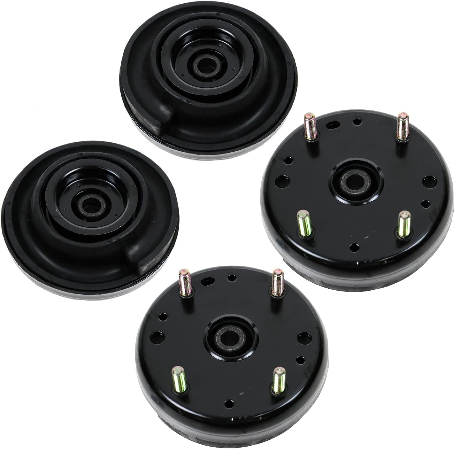 TRQ Set of 4 Upper Strut Shock Mount Kits Plates Cushions For Thunderbird LS X-Type