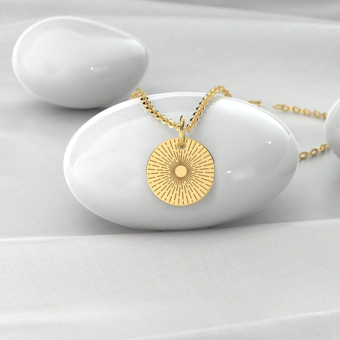 Starburst Necklace – 14k Gold Plated Celestial Pendant, Dainty Cosmic Jewelry for Women - Image 3