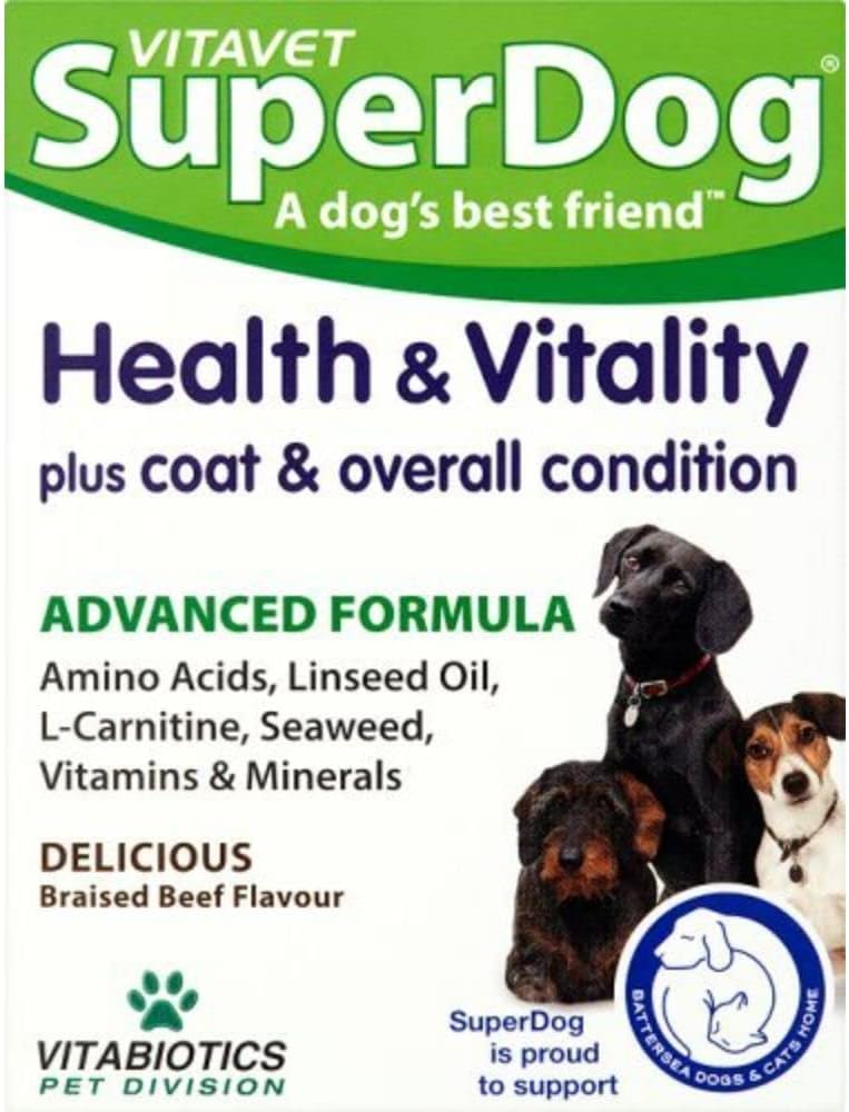 Vitabiotics Superdog Health and Vitality - 30 Chewable Tablets