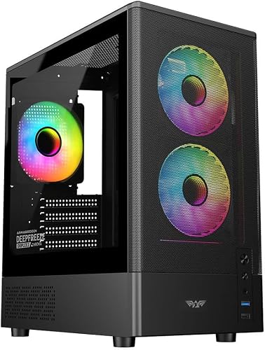 Armaggeddon Deep Freeze Duplex 2 Chroma MicroATX Gaming Case, Black