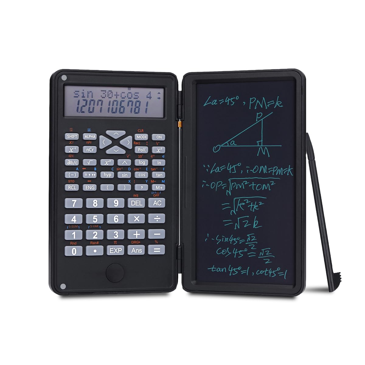Calculatrice Newyes Tablette Ecriture 417 Fonctions Solaire NEWYES - Calculatrice Scientifique Avec Tablette écriture - 417 Fonctions - Solaire - Pour études Calculatrice Avec Tablette