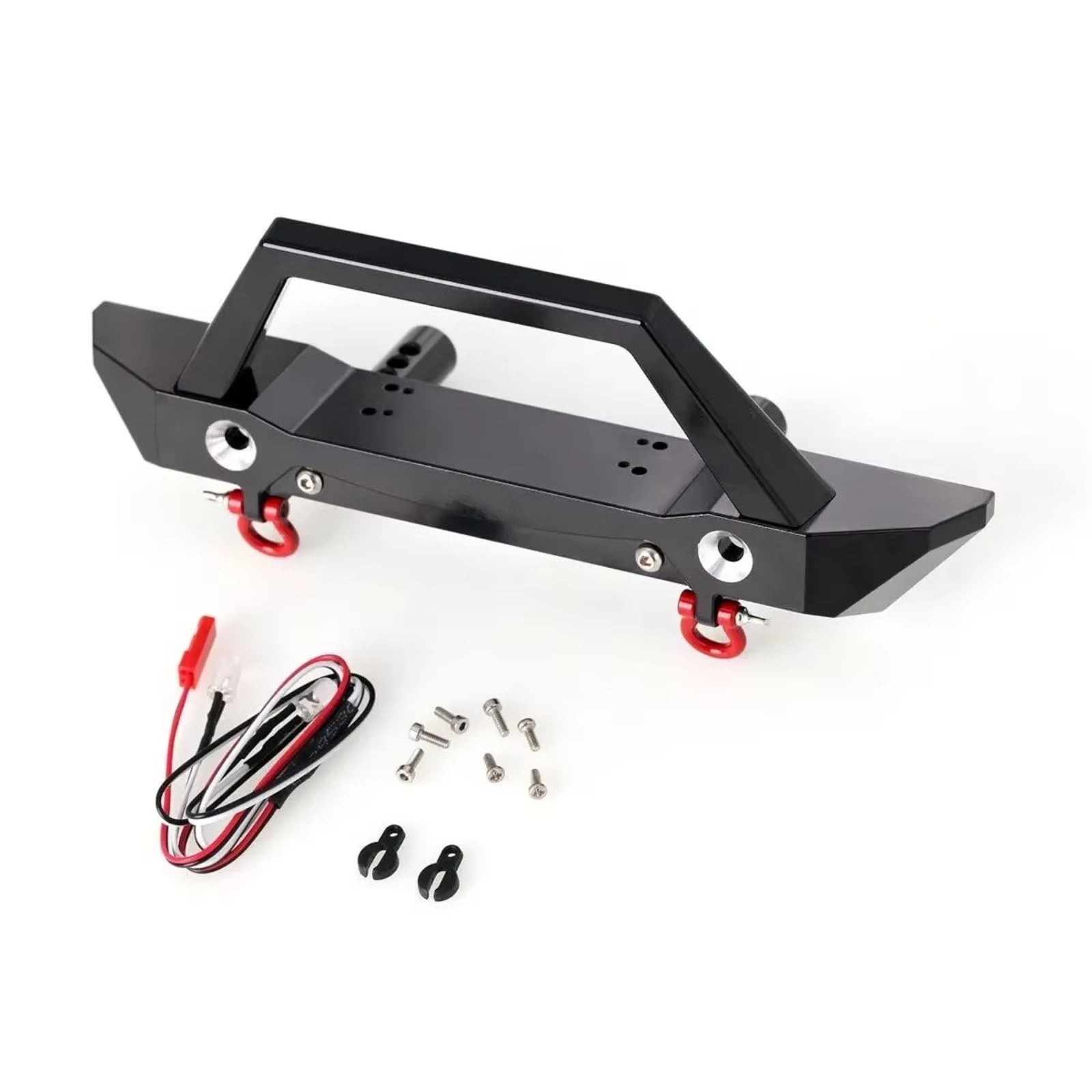Per Axial Per SCX6 1/6 CNC Paraurti Anteriore Alluminio Con Lampada RC Crawler Parti Automobili Aggiornamenti Accessori Componenti Decorazioni Ricambio RC Ricambi Modellismo