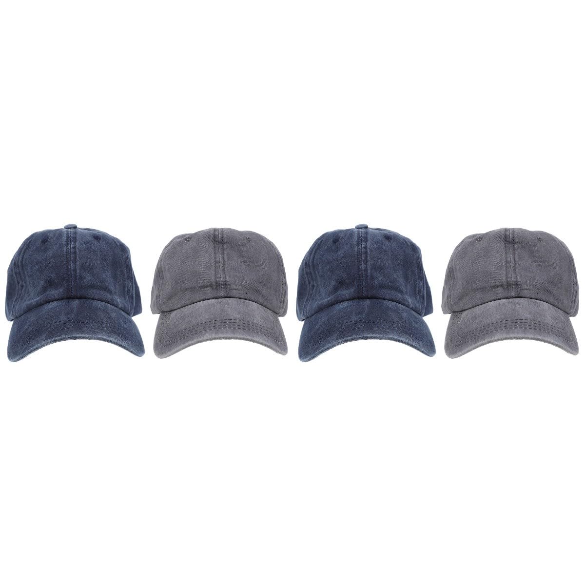 CALLARON Berretto da Baseball in Denim Cappelli Vintage da Uomo Caps Cappucci da Sole Cadetto Ha Raggiunto Il Picco Berretti per Le Donne Cappelli da Sole Cotone Blue