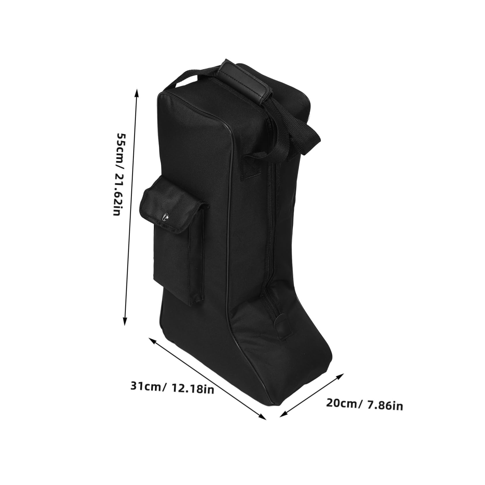 Ciieeo Riding Tall Boots Carrier Bag Oxford Cloth Horse Riding Boots Bag Front Pocket for Travel