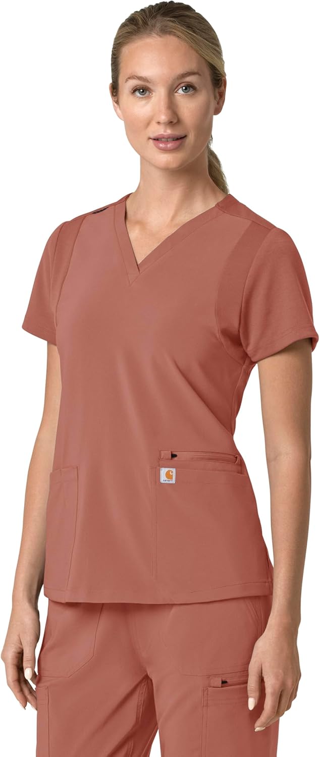 Carhartt Scrubs C13210 Women's Force® Cross-Flex Modern Fit Flex Panel - Image 5