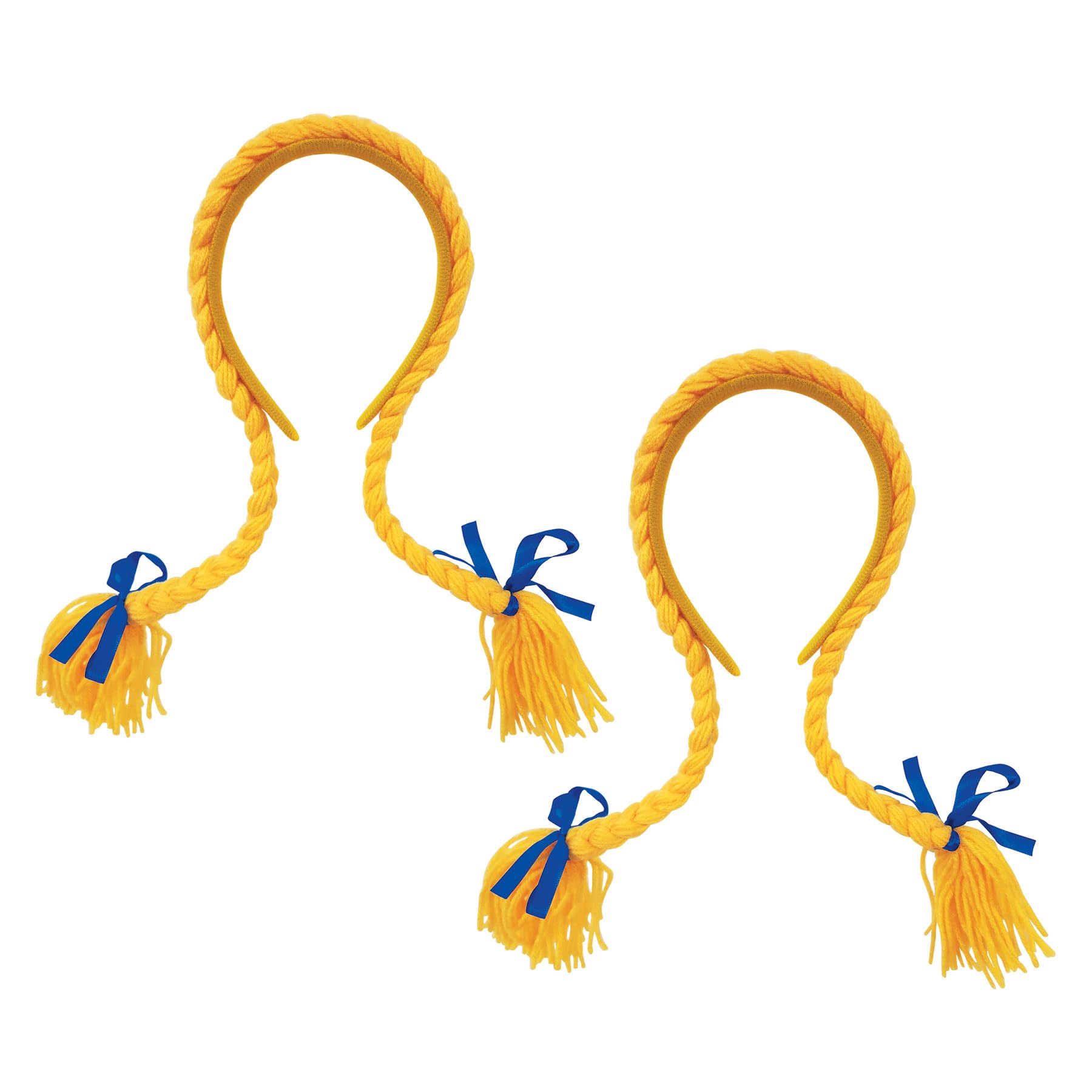 Trenzas trenzadas amarillas y azules Beistle 52325 para ambientar fiestas populares y peñas