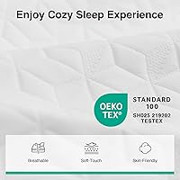 Vista 5 de Novilla Colchón tamaño individual de 6 pulgadas, colchón de espuma viscoelástica individual con espuma refrescante y capa cómoda transpirable