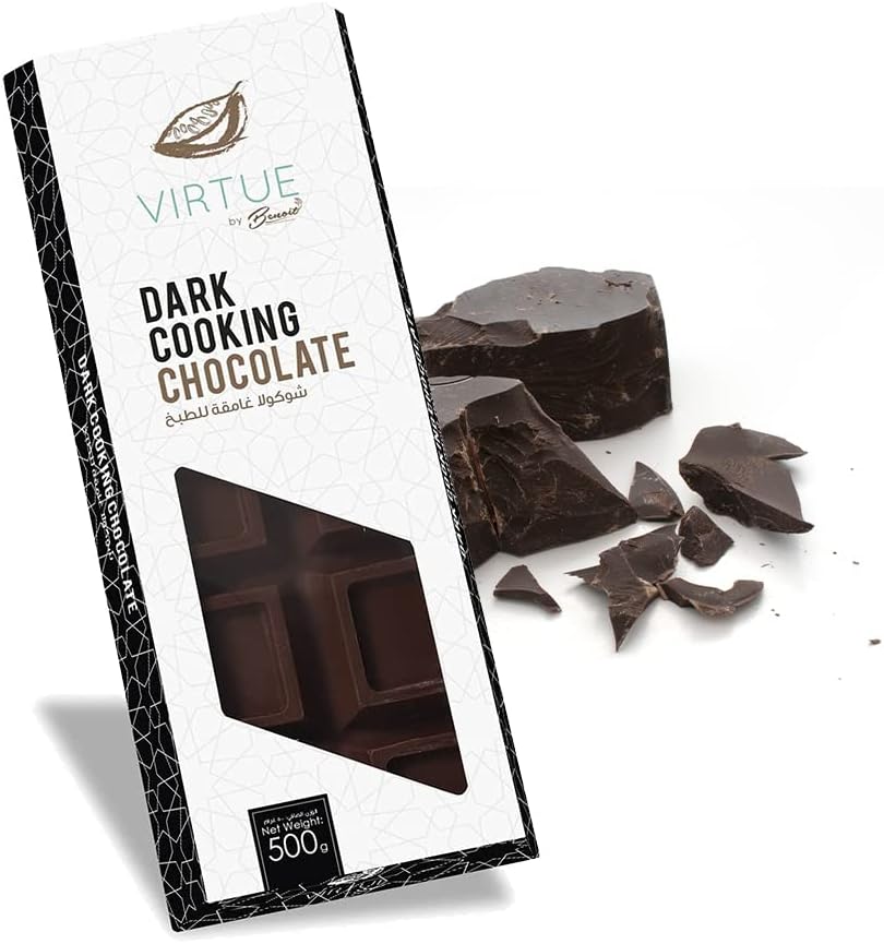Benoit Dark Compound Chocolate Block / Bar 500g, Bakery Ingredients for Chocolates, Smoothies, Ice Creams, Cookies, Biscuits and Cakes