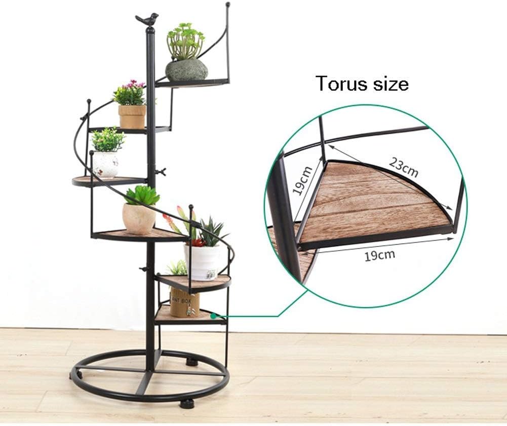 Plant Stand Multi-Layer Flower Rack Wrought Iron Plant Racks Balcony Flower pots Rack Living Room Plants Stand Meaty Horticultural Racks Flower Rack (Size :B-8) (B)