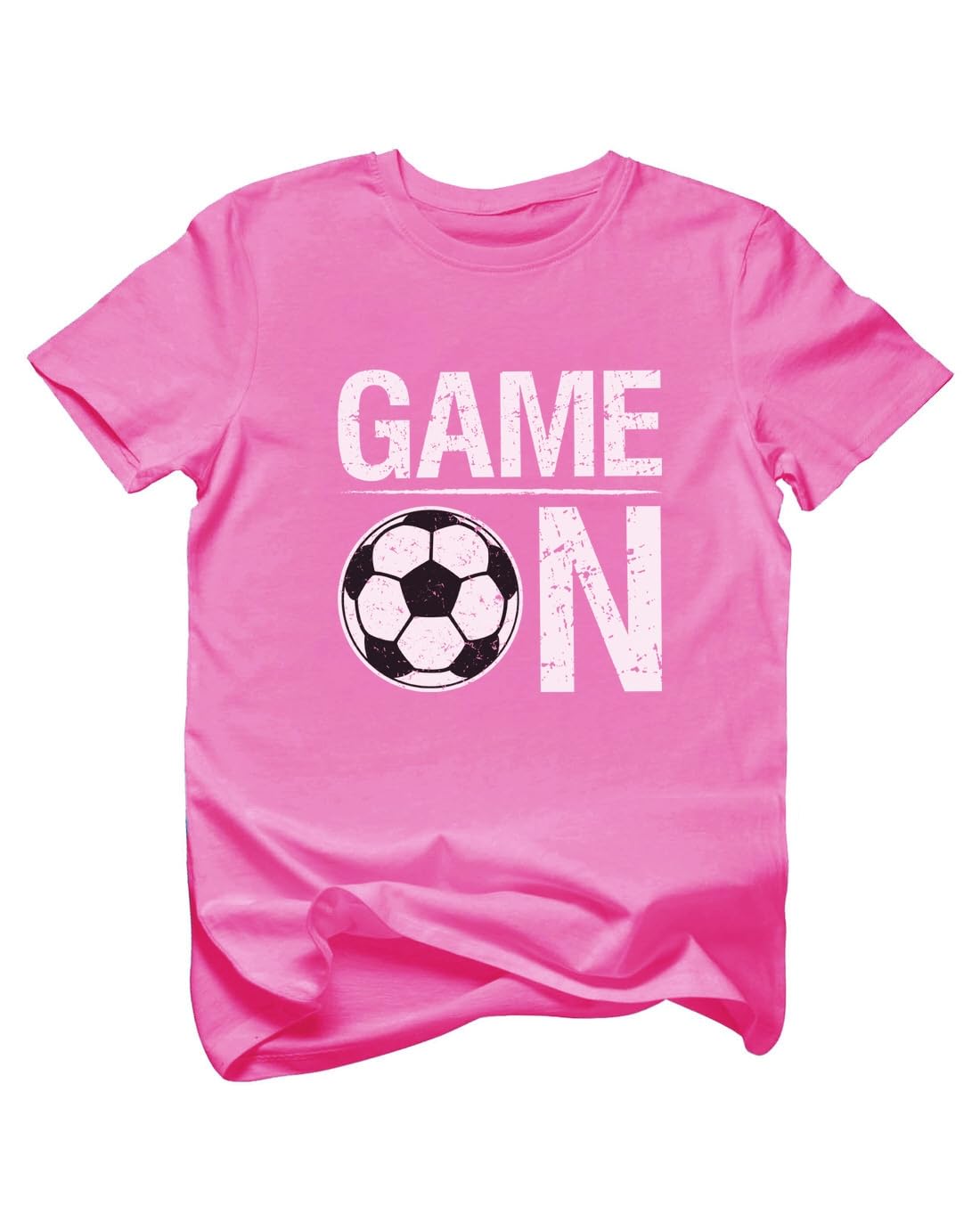 Soccer Shirt Kids Game On 2-14 Y Boy Girl Football Player Fan Tee