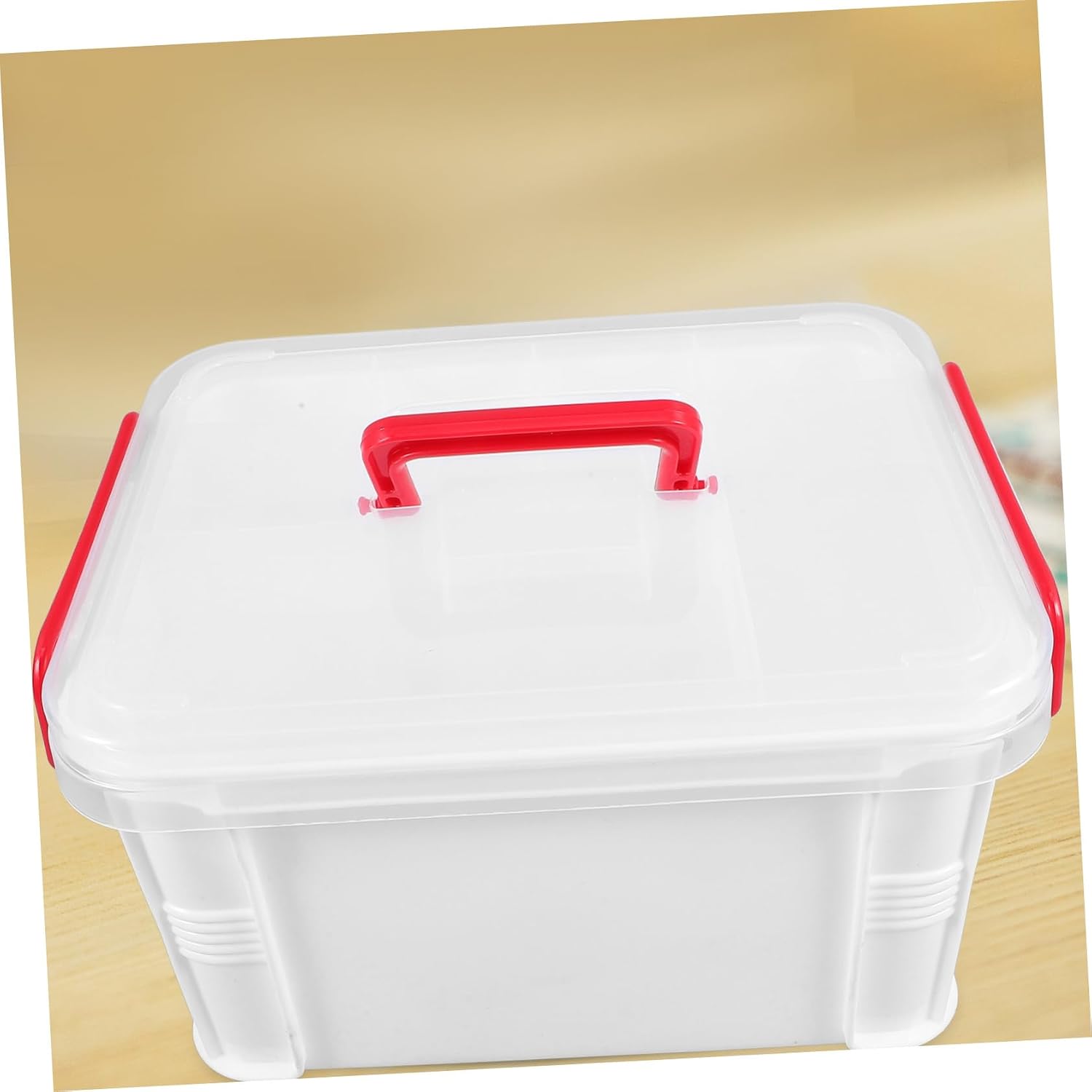Carry Storage Box Multipurpose Medicine Organizer Lids Portable Tool and Medication Storage Case Multi-Compartment Design for Home Office and Travel Sturdy Construction Compact
