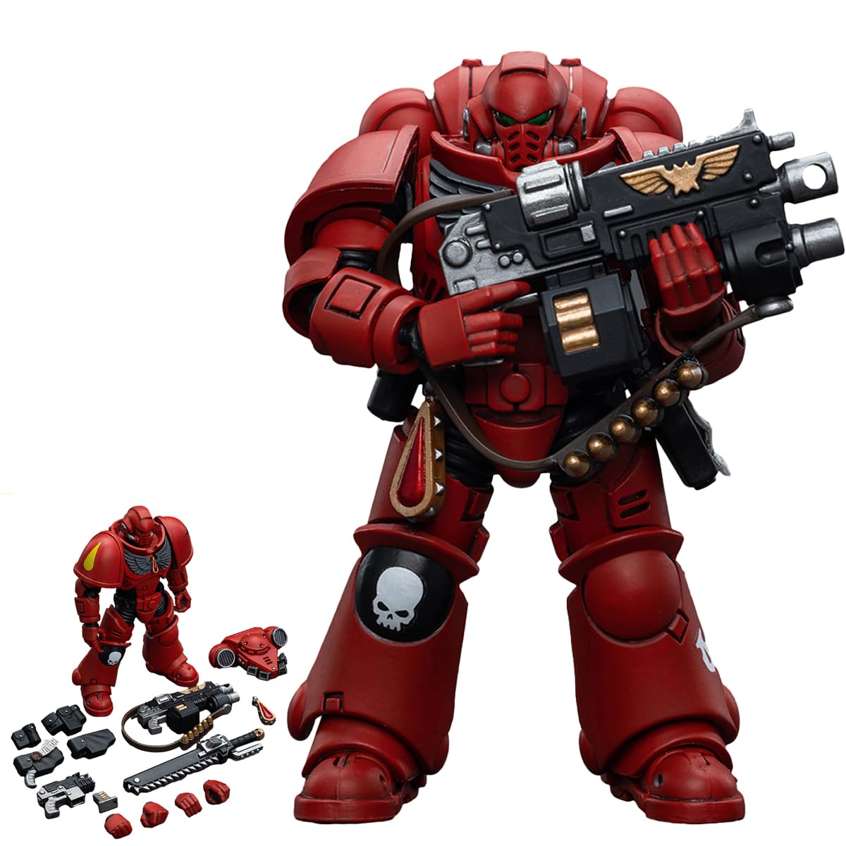 JoytoyWarhammer 40,000 1/18 Action Figure Blood Angels Intercessor Collection Model for Unisex Adult Christmas Birthday Gifts