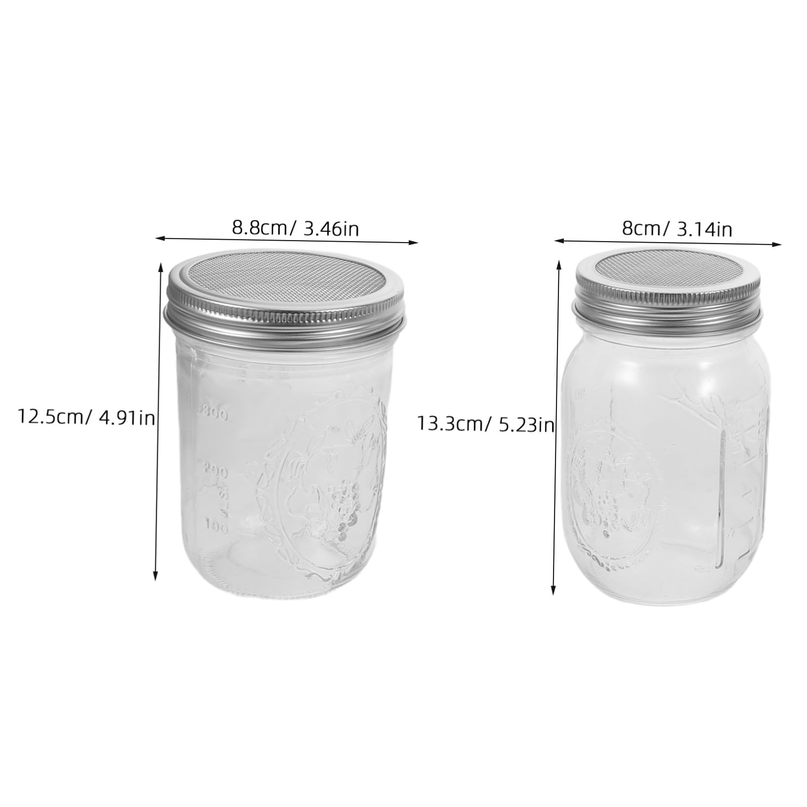 BESTonZON 2ensembles Kit De Germination avec Couvercles Passoire Et Support pour Micro-pousses Bocal De Germination