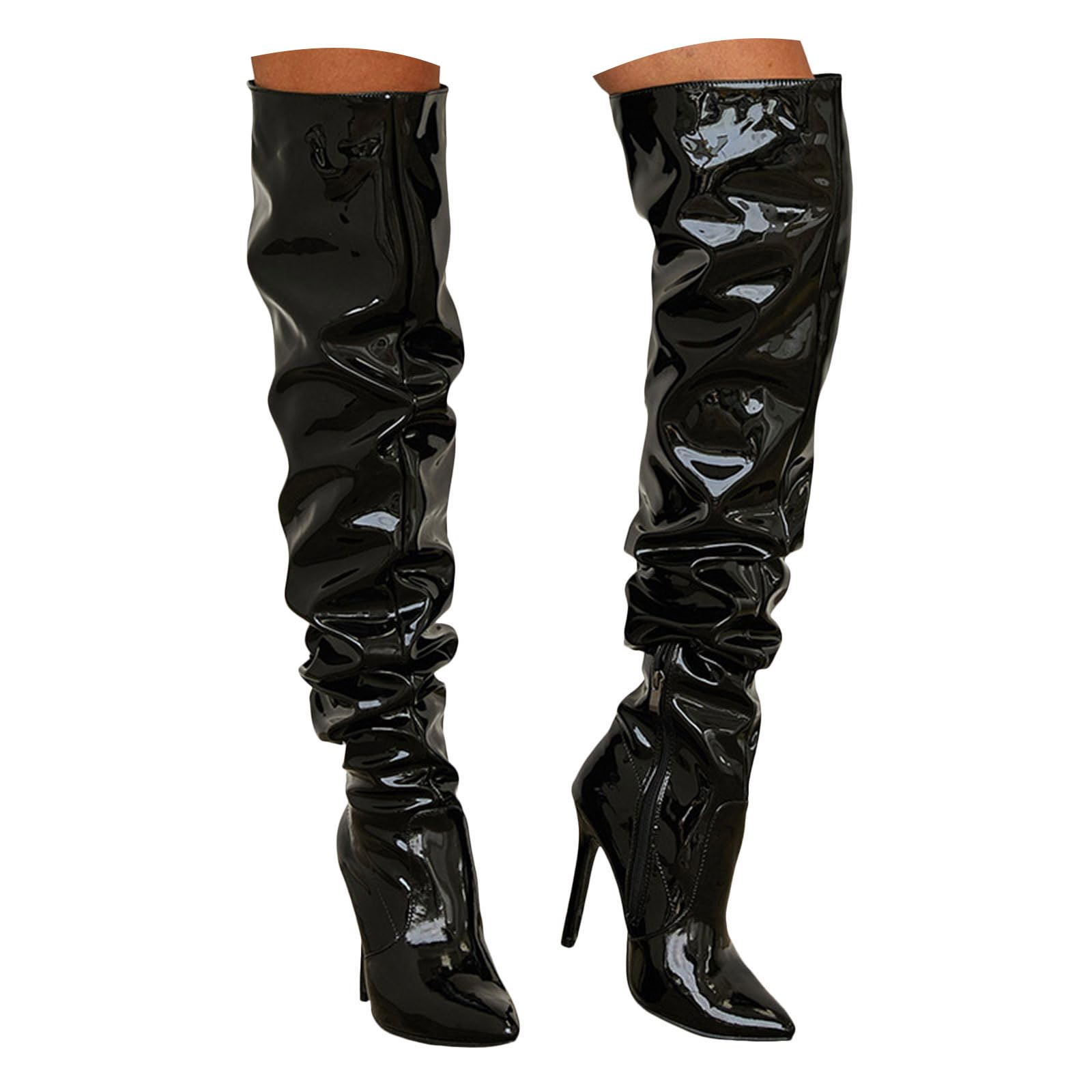 Womens High Heels Over The Knee Boots Thigh High Pointed Toe Stiletto Heel Long Fall Sexy Boots Women