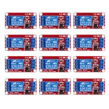 DIANN 12pcs DC 5V Relay Module 1 Channel Relay Board with Optocoupler Support High / Low Level Trigger