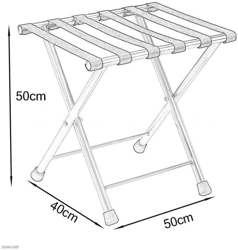 荷物は、荷物ラック、ホテルルーム折り畳み式のステンレス製のスーツケースホルダーラック、荷物棚スーツケースバックパックラック
