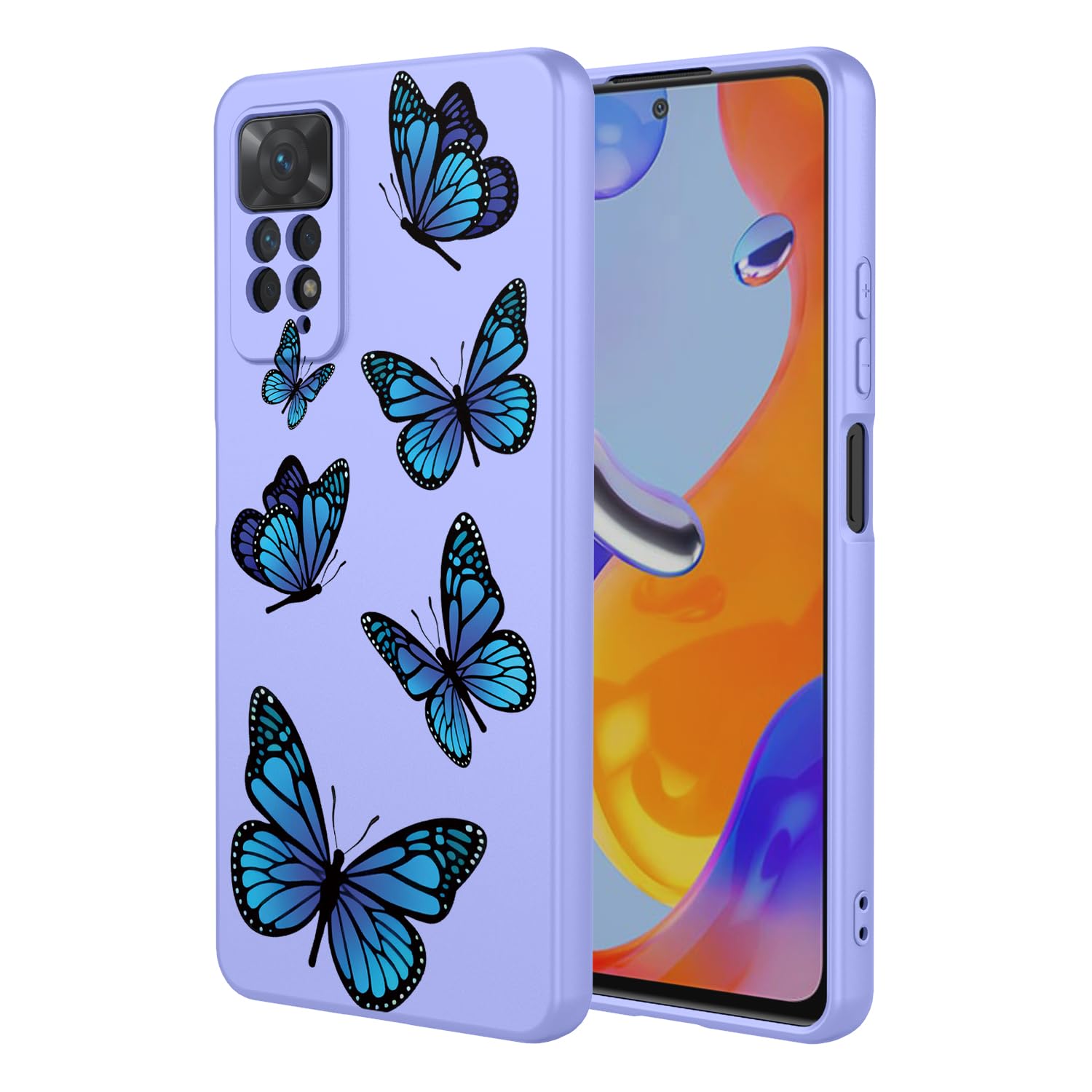 Coque antichoc Redmi Note 12 Pro 4G violette fini les bris d'écran - 8