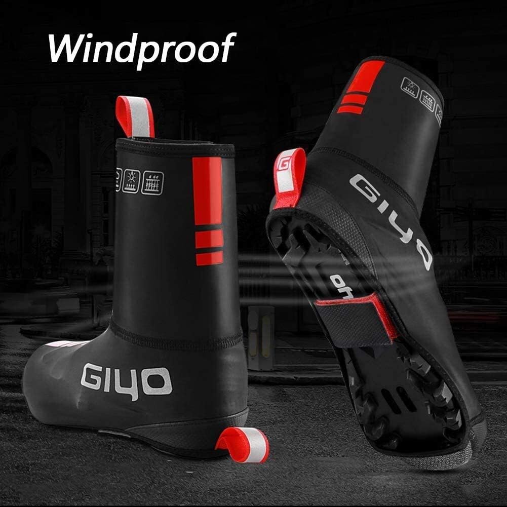 Silicone Waterproof Shoes Covers Bike Shoe Covers, Anti-Slip Cycling Shoe Covers Waterproof Windproof Overshoes, Sputtering Proof Boot for Mens Women Outdoor Activities (Size : A(S))