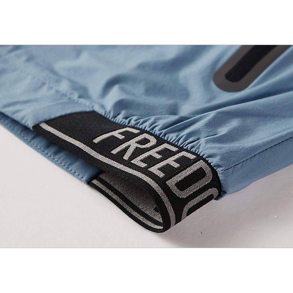 HSF Verano protector solar Ropa de Hombre de ultra-delgado y transpirable de secado rápido de la ropa de seda del hielo deportes al aire libre chaqueta sin tapa del collar del soporte de la chaqueta d