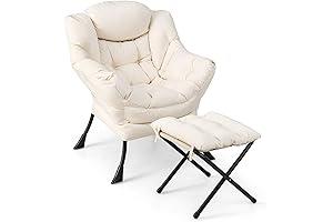 Giantex Lazy Chair with Ottoman: Ultimate Relaxation for Modern Living