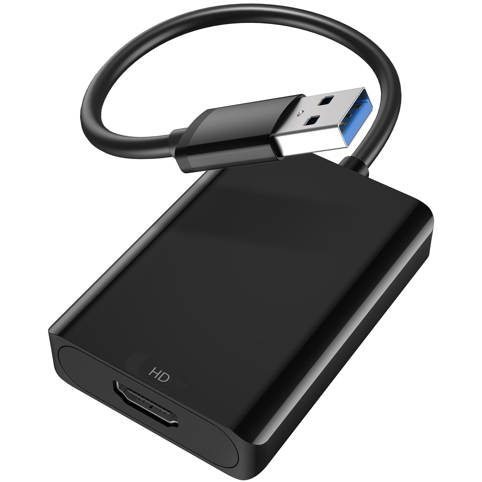 GANA USB 3.0 to HDMI Adapter, 4K@30Hz Upgraded Aluminum USB to HDMI 1080p Audio Video Converter for PC Laptop Projector HDTV, Support Windows 11/10/8.1/8/7, Mac OS, Chrome OS (Not Support Linux)