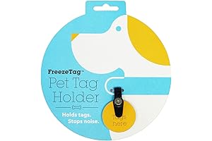 Dog Tag and Connector - Quiet Spot Dog Tag Silencer